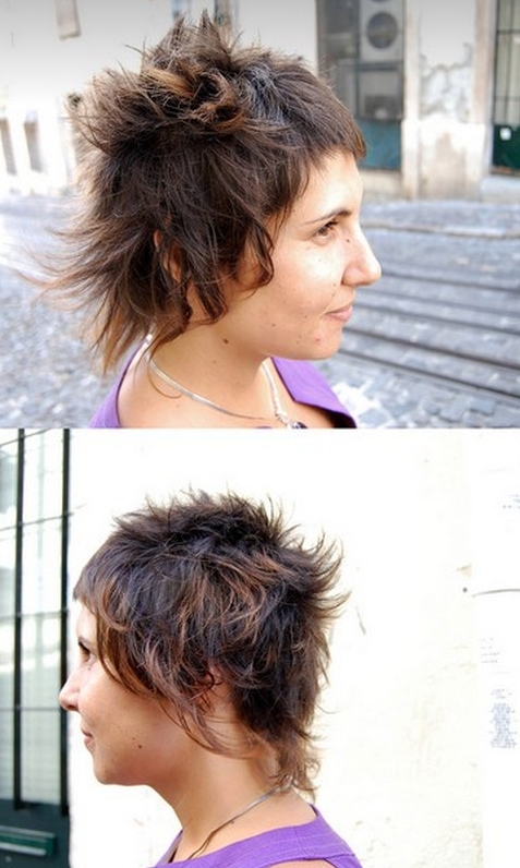 cieniowane fryzury krótkie uczesanie damskie zdjęcie numer 76A
